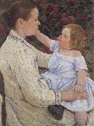 Mary Cassatt The Child's Caress oil